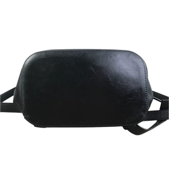 WHISTLES Cow Leather Backpack Black Drawstring Zip Academia Lifestyle Travel main image 10